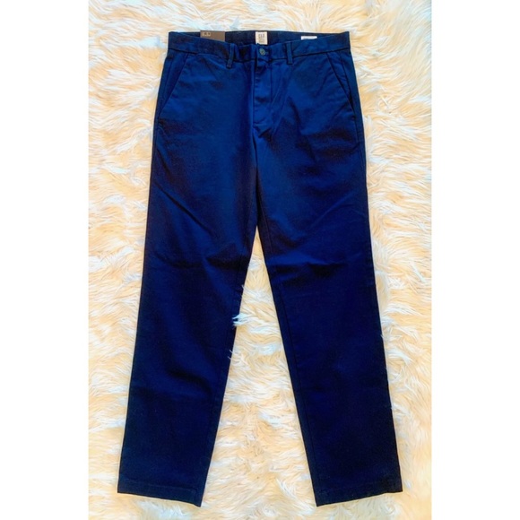 GAP Other - NWT GAP Mens Navy Flat Front Straight Leg Pants